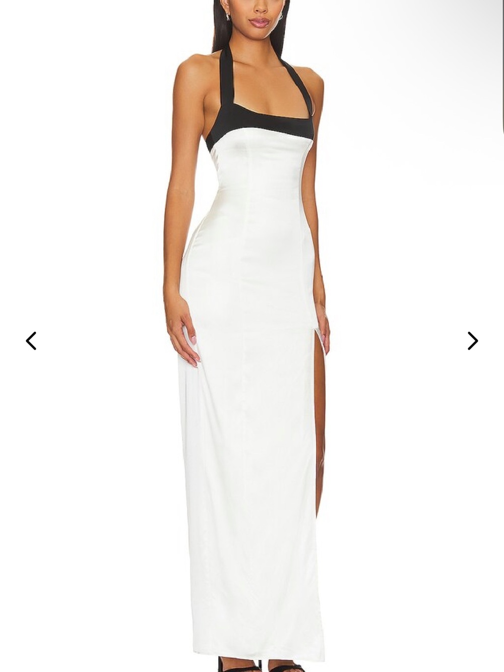 Lovers + Friends Black and White SHALIA GOWN